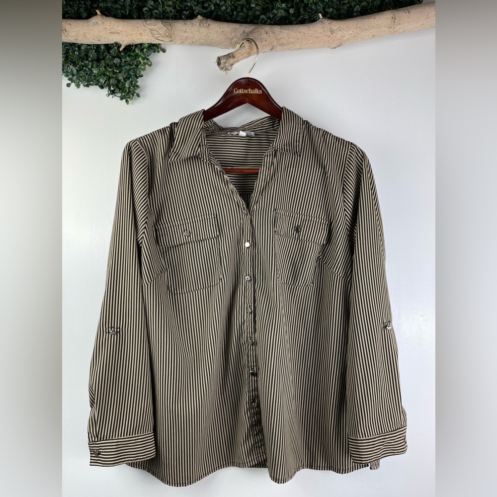 Notations || Stripped Button Down Shirt - image 2